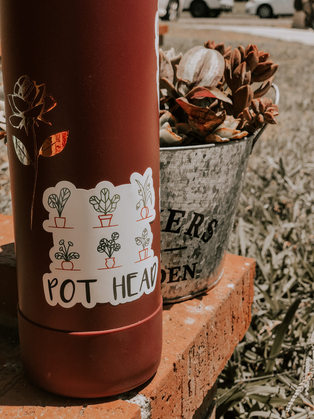 Pot Head Sticker